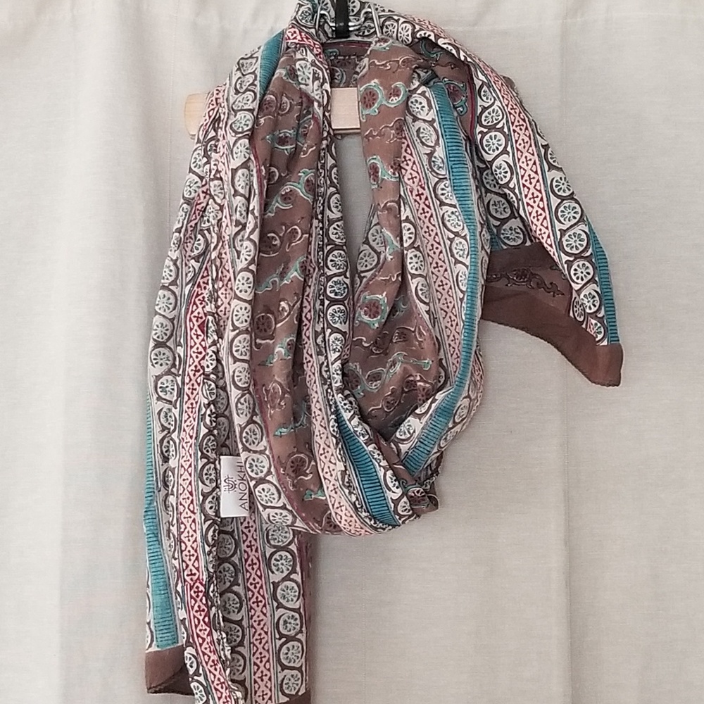 Cotton Block Printed Scarf